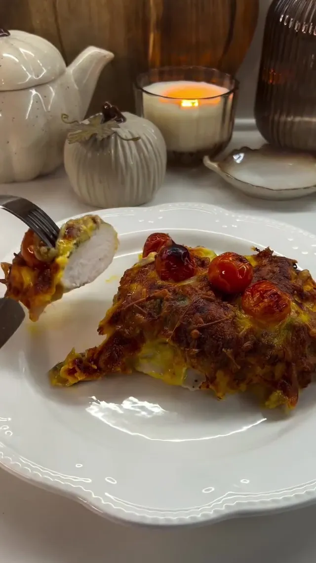 Куриная грудка под грибами и сыром
