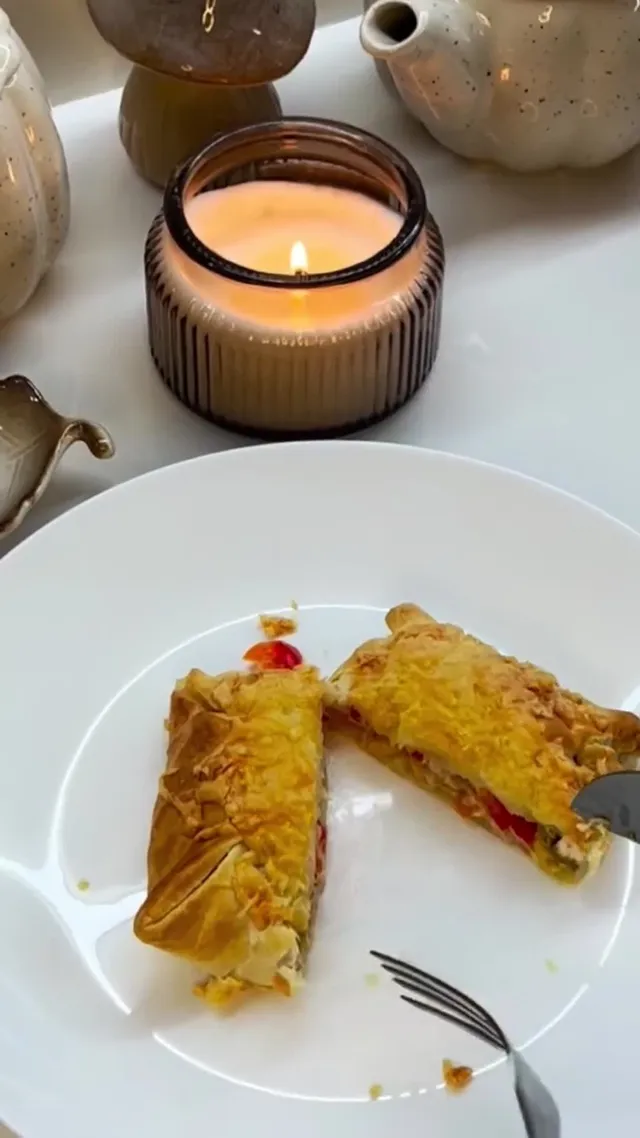 Слоёные конвертики с тунцом и кукурузой