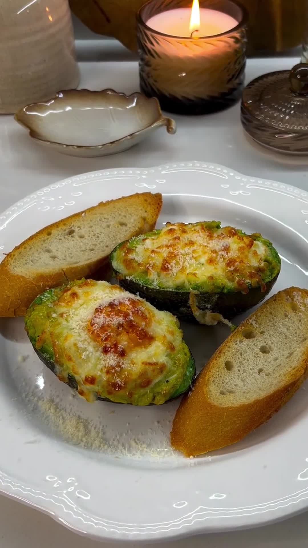 Baked Avocado with Egg and Cheese