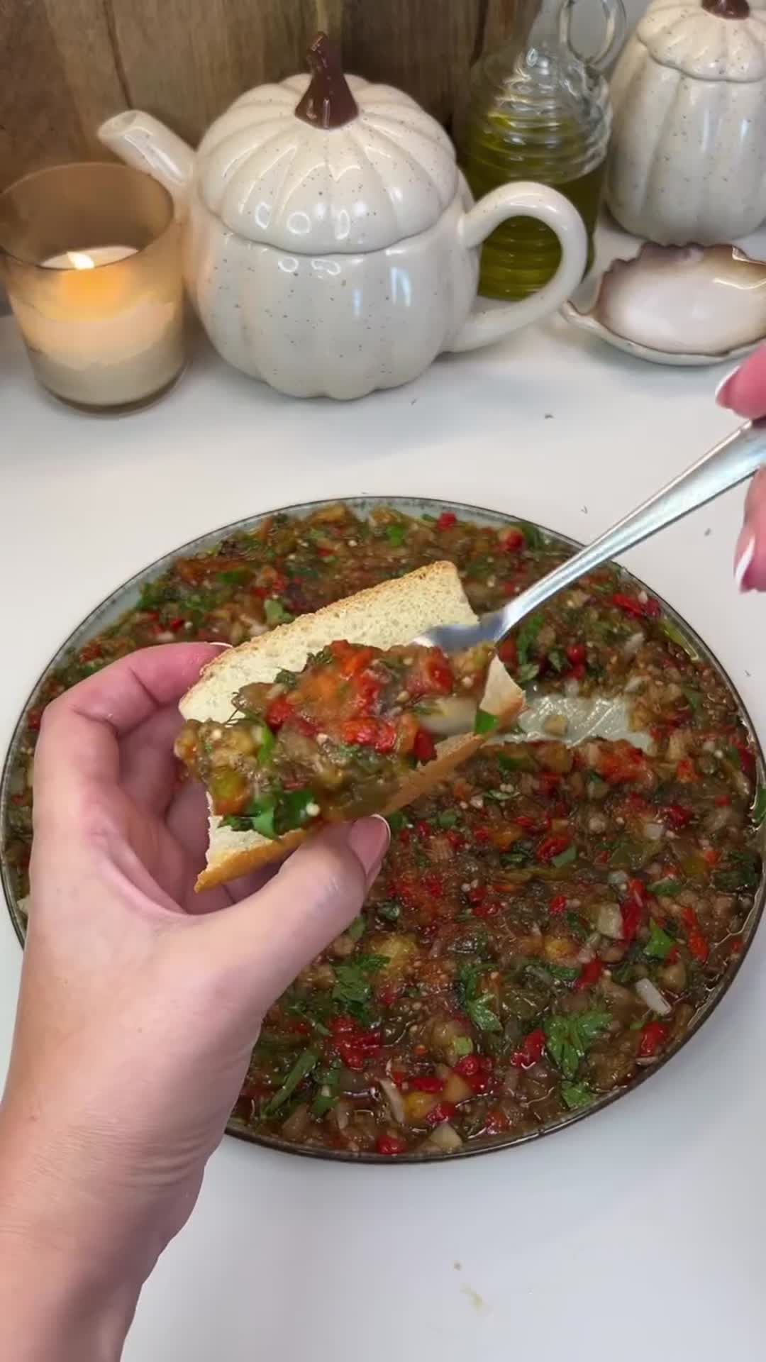 Roasted Eggplant and Pepper Spread