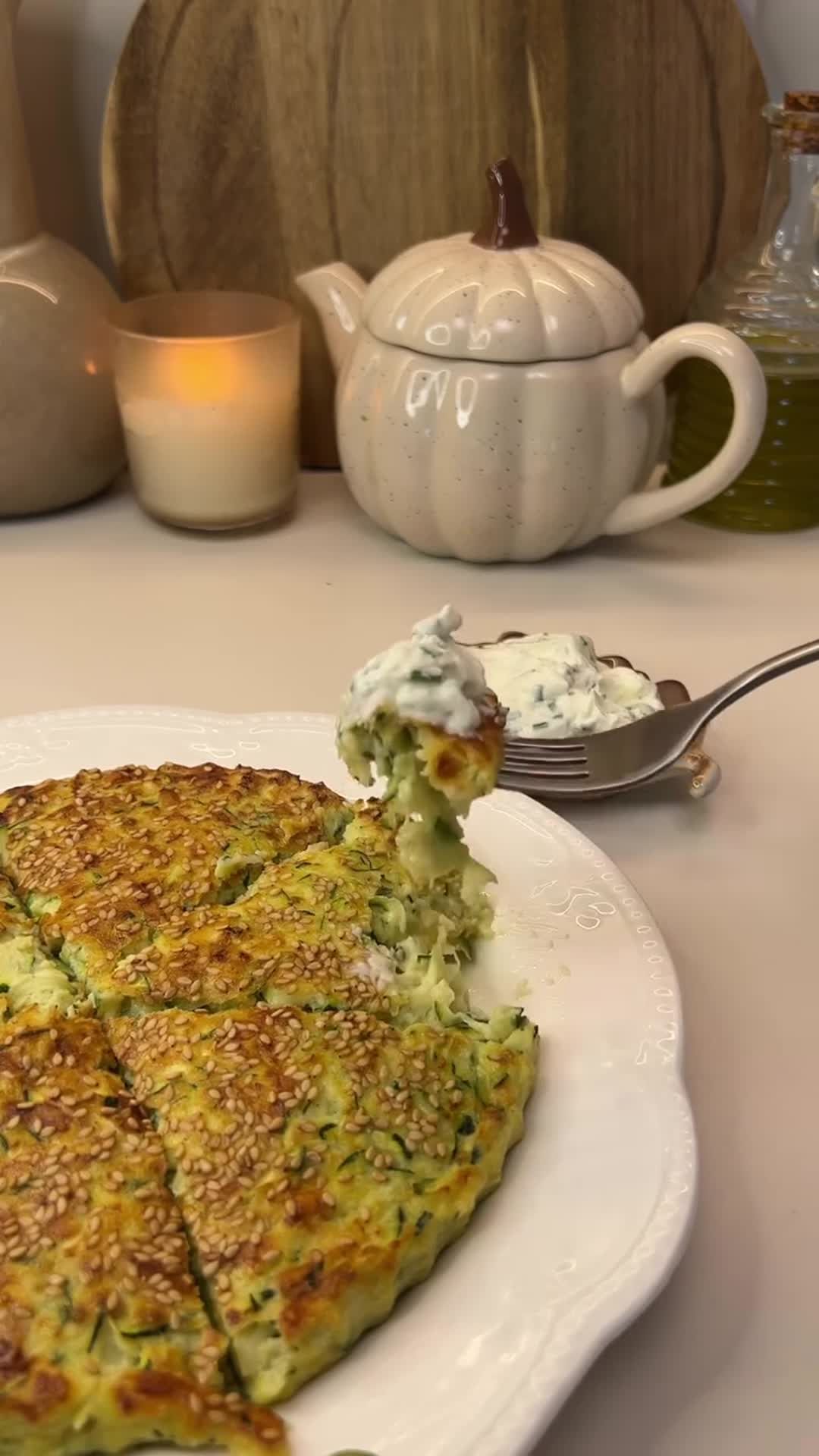 Light Zucchini and Cheese Cake