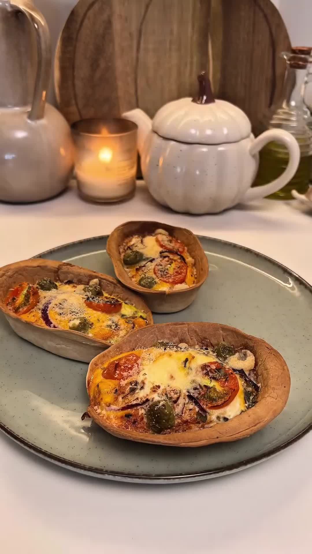 Baked Eggs in Tortilla Cups with Feta