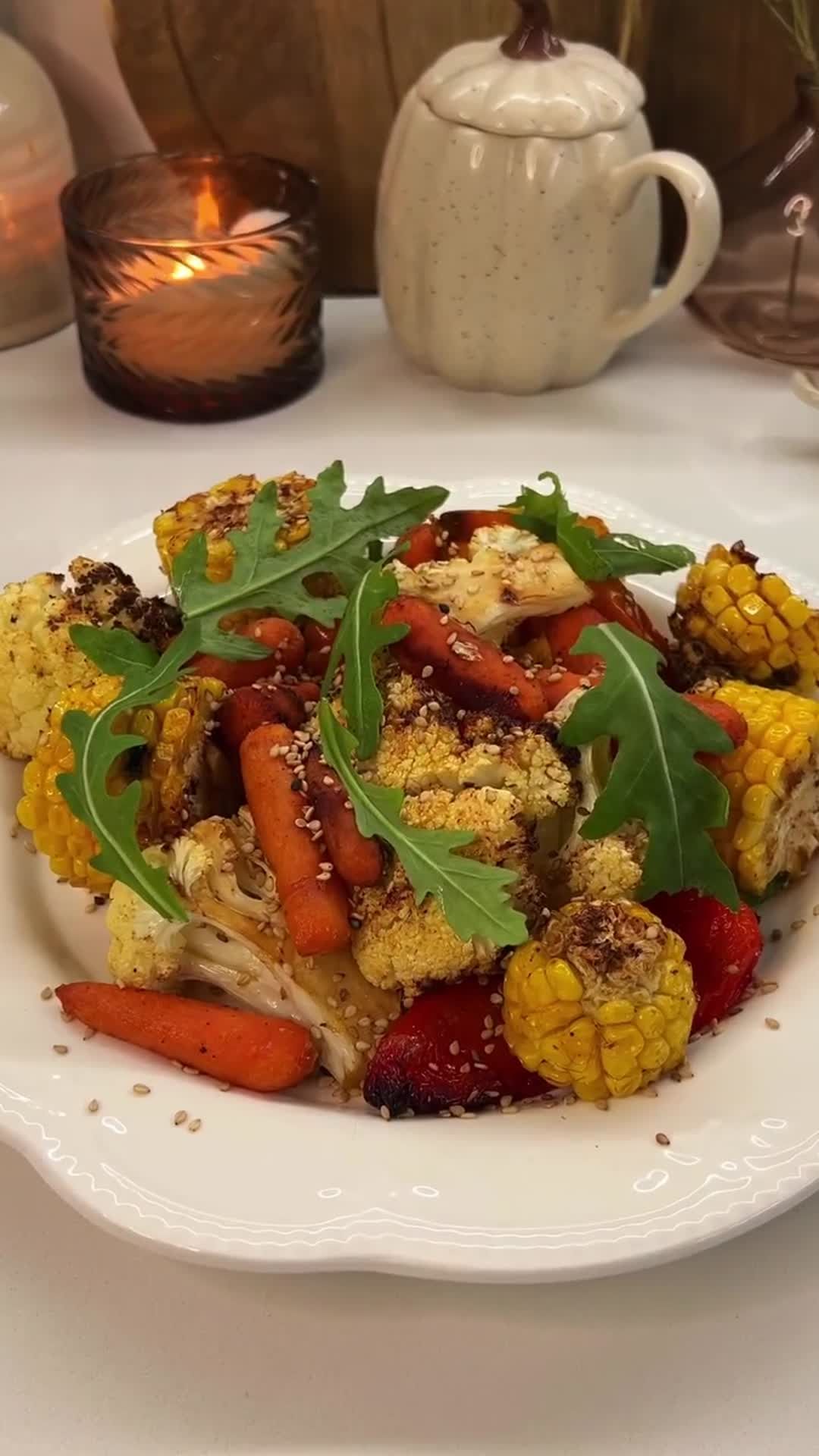 Roasted Vegetables with Lemon and Sesame