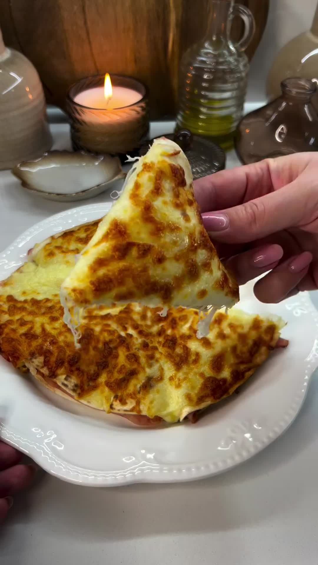Quesadillas with Ham and Tomato