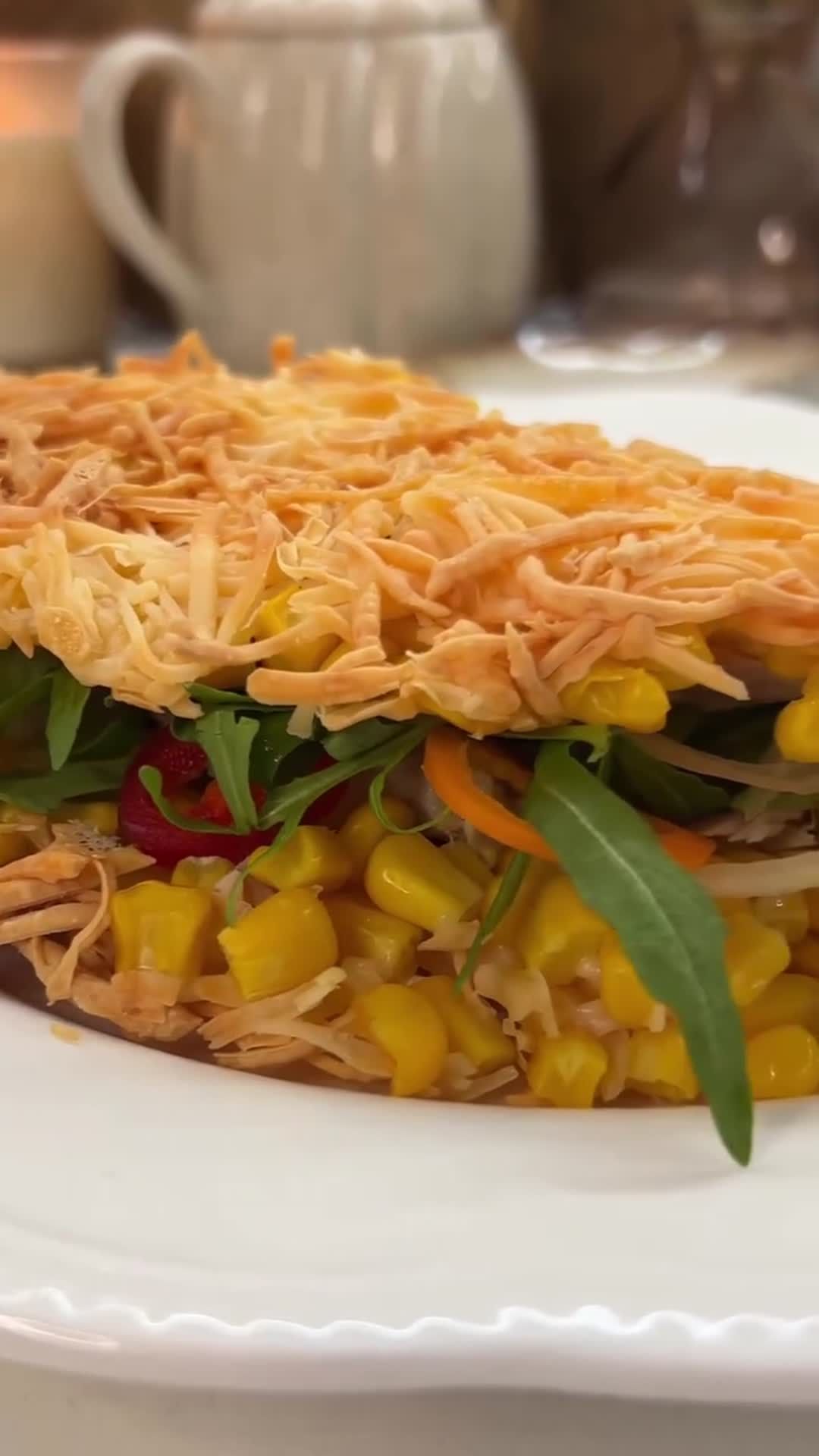 Corn and Cheese Flatbread with Tuna