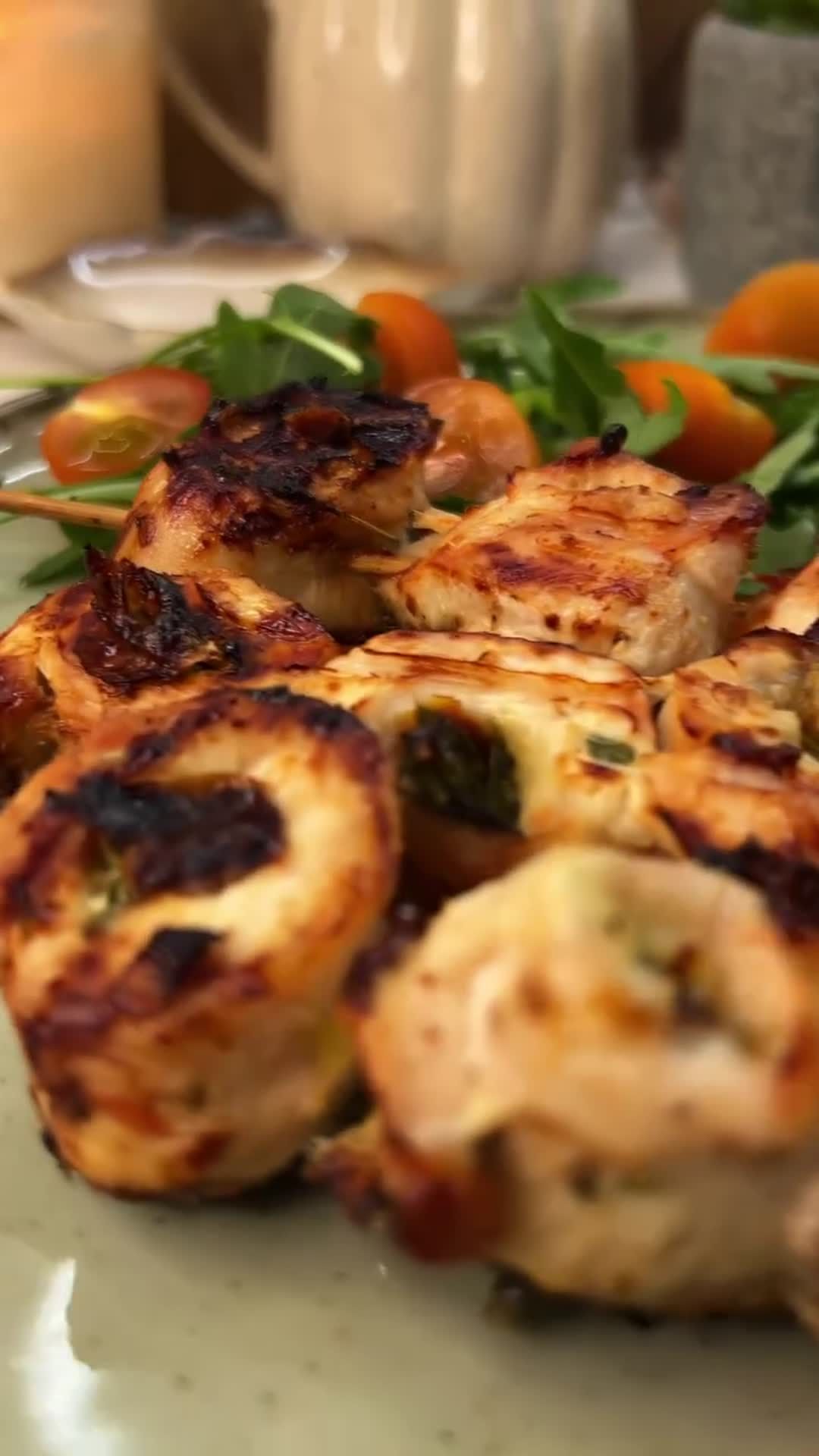 Turkey Roulades with Mozzarella and Sun-Dried Tomatoes