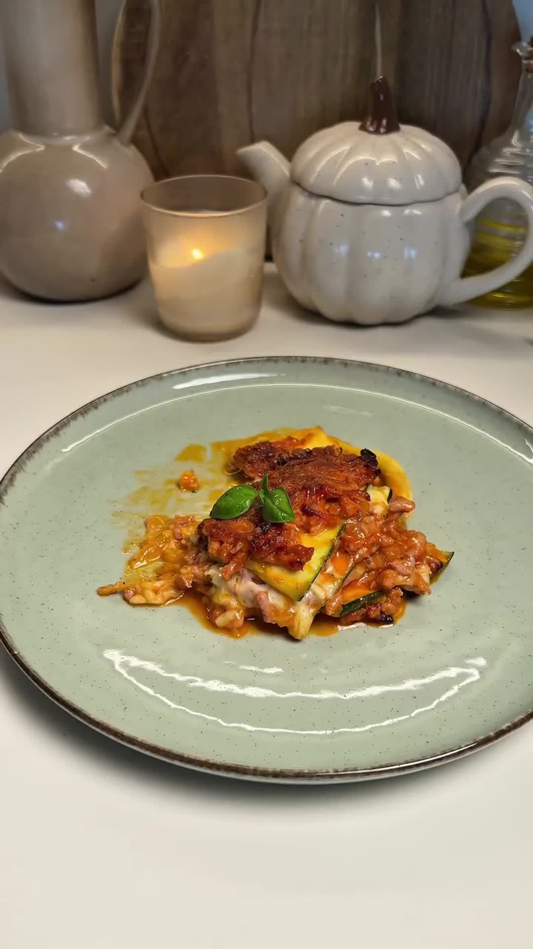 Zucchini Lasagna with Meat Sauce
