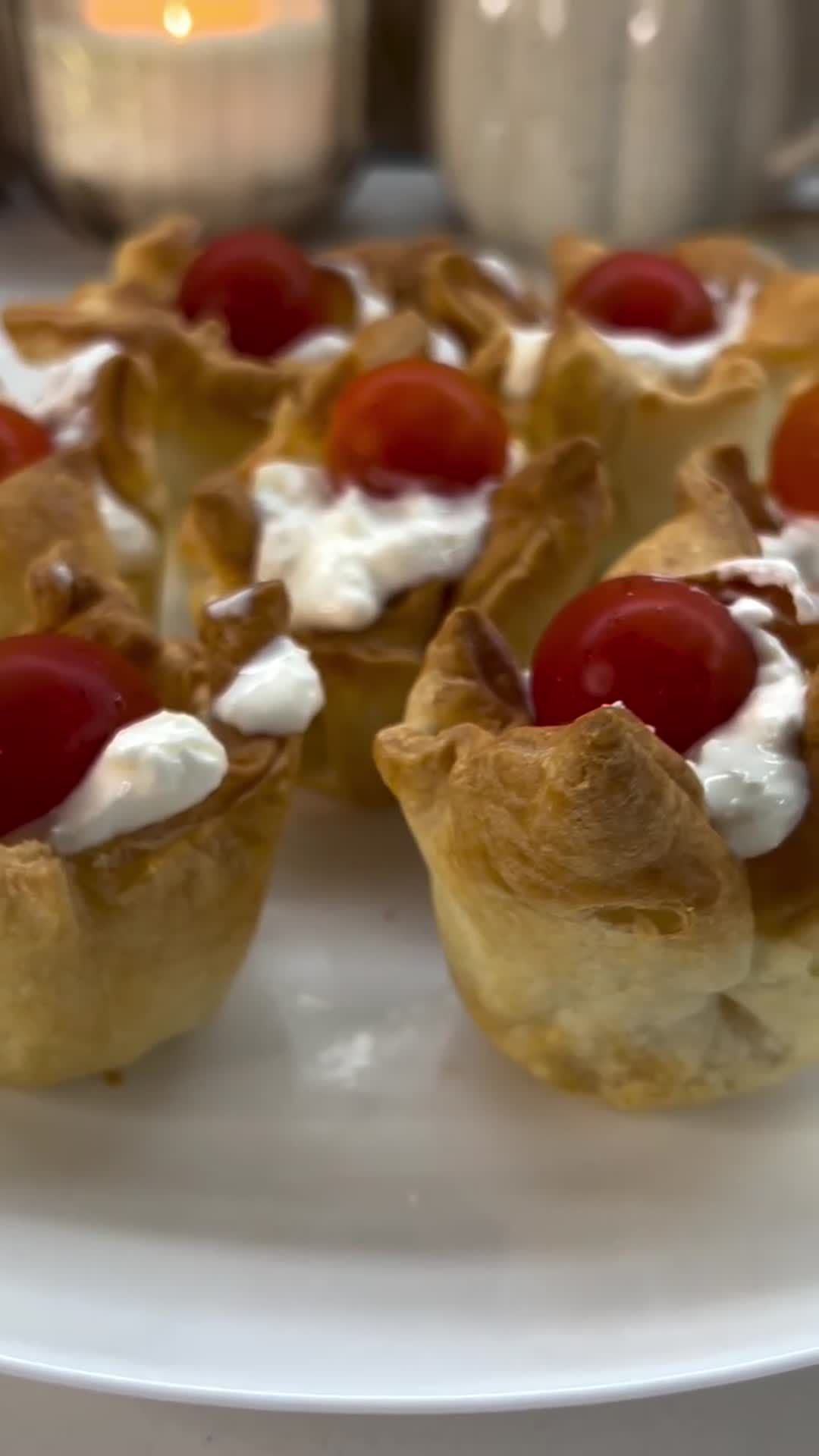 Puff Pastry Tartlets with Stracciatella