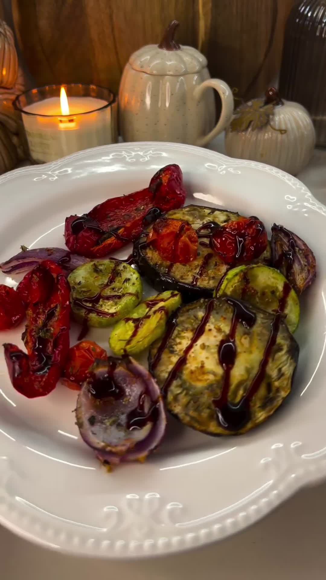Grilled Vegetables with Balsamic Glaze