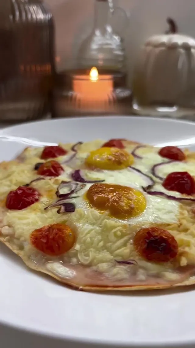Tortilla with Ham, Egg and Cherry Tomatoes