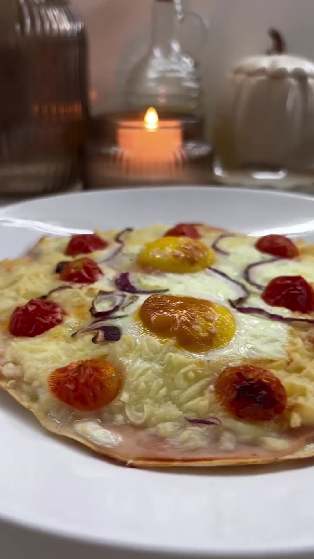 Tortilla with Ham, Egg and Cherry Tomatoes
