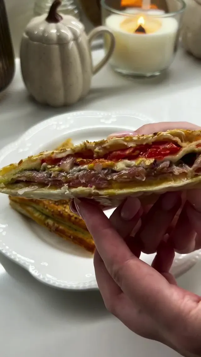 Puff Pastry Parcel with Prosciutto and Pesto