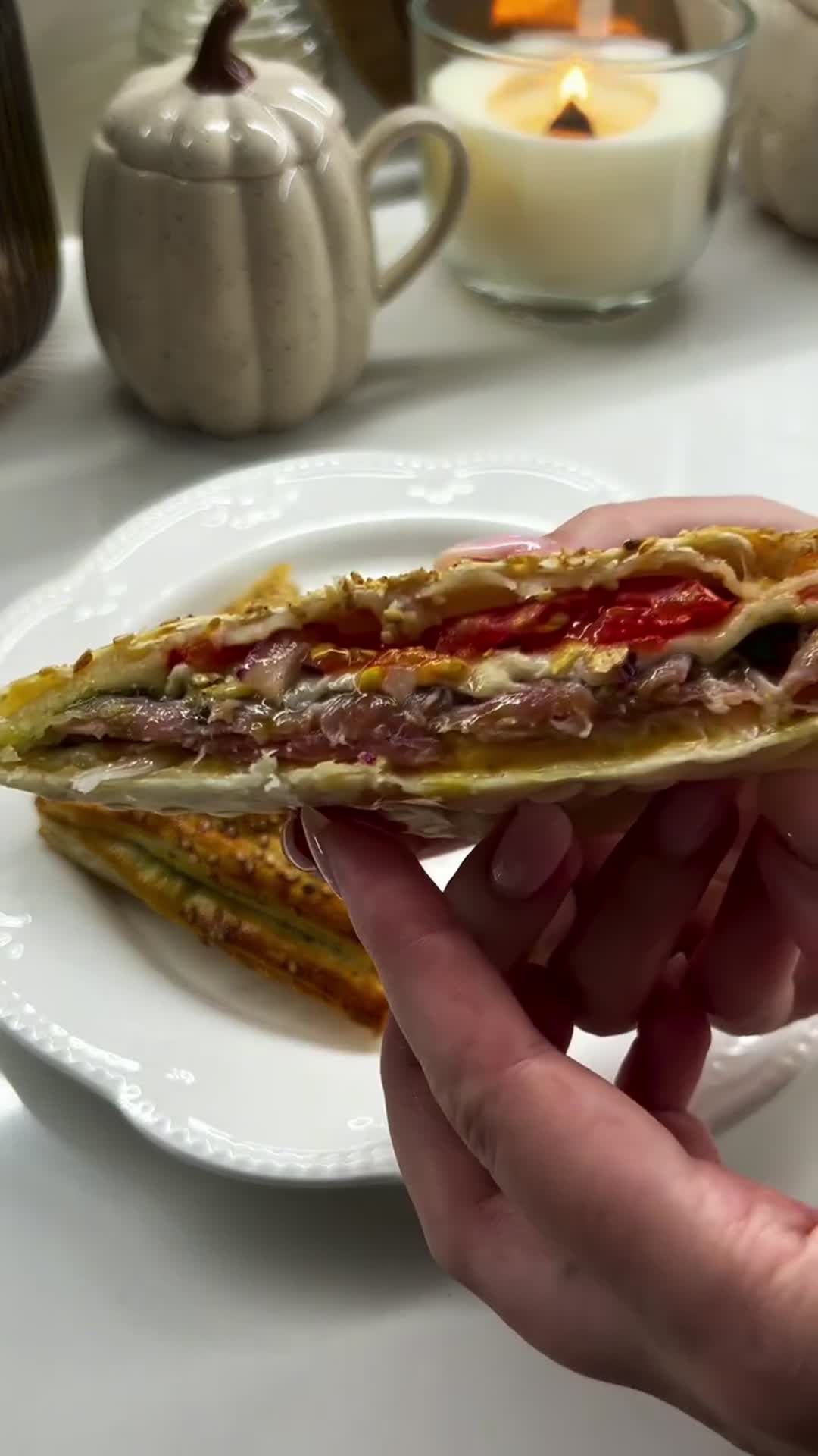 Puff Pastry Parcel with Prosciutto and Pesto