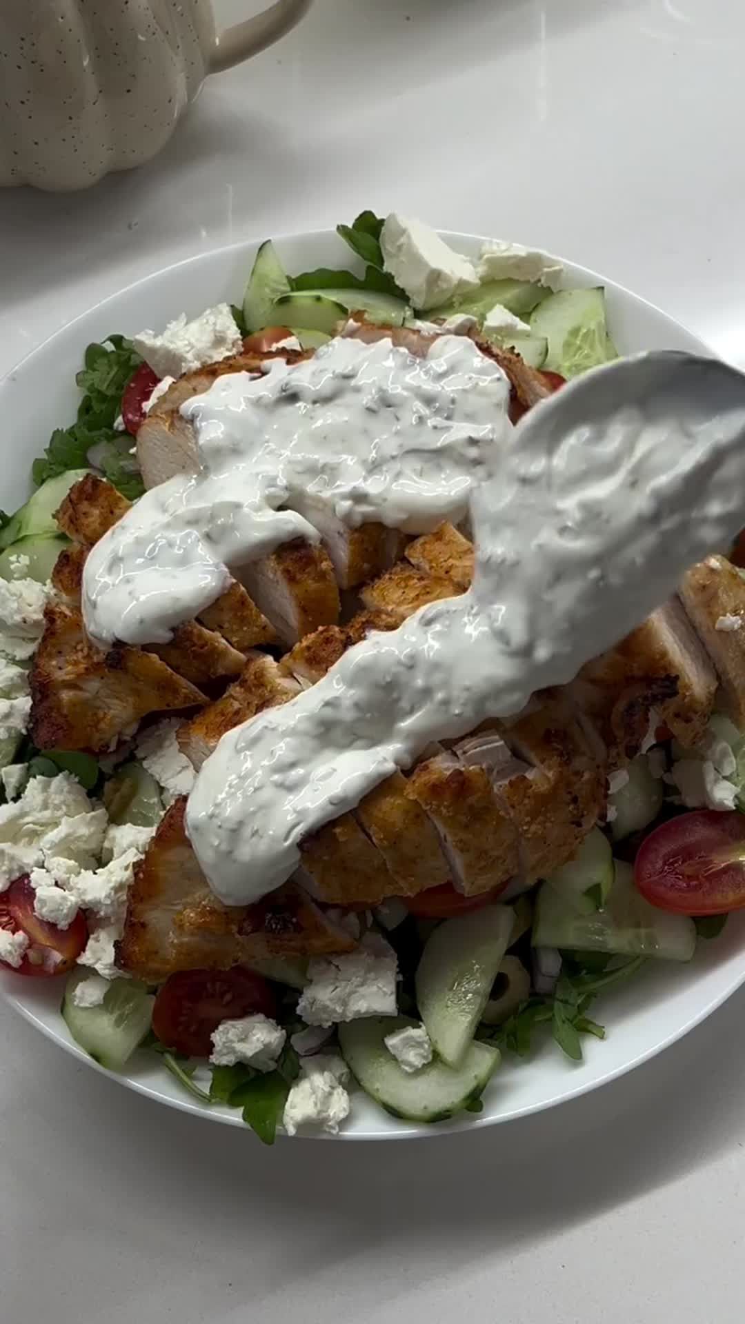 Paprika Chicken with Yogurt Dressing