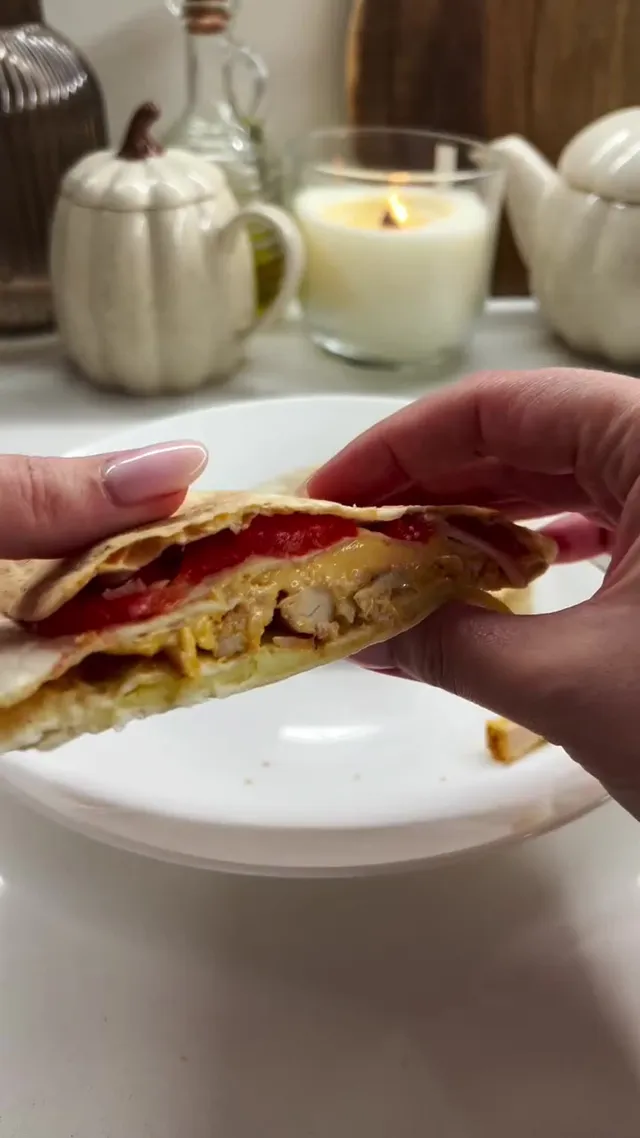 Four-Fold Chicken Quesadilla