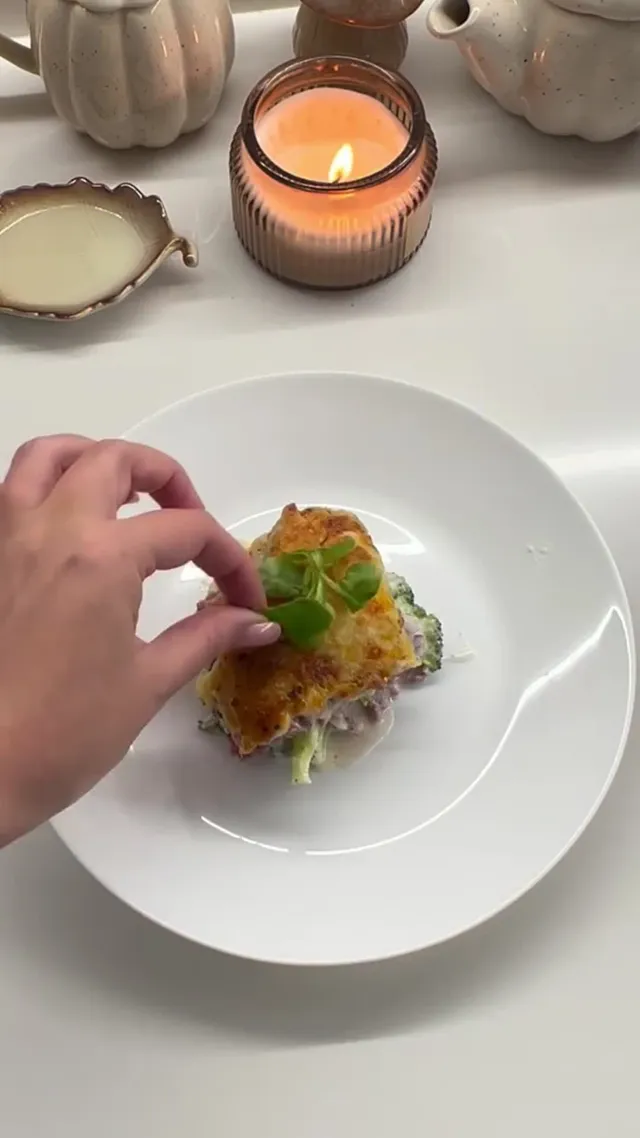Beef, Broccoli and Cream Bake